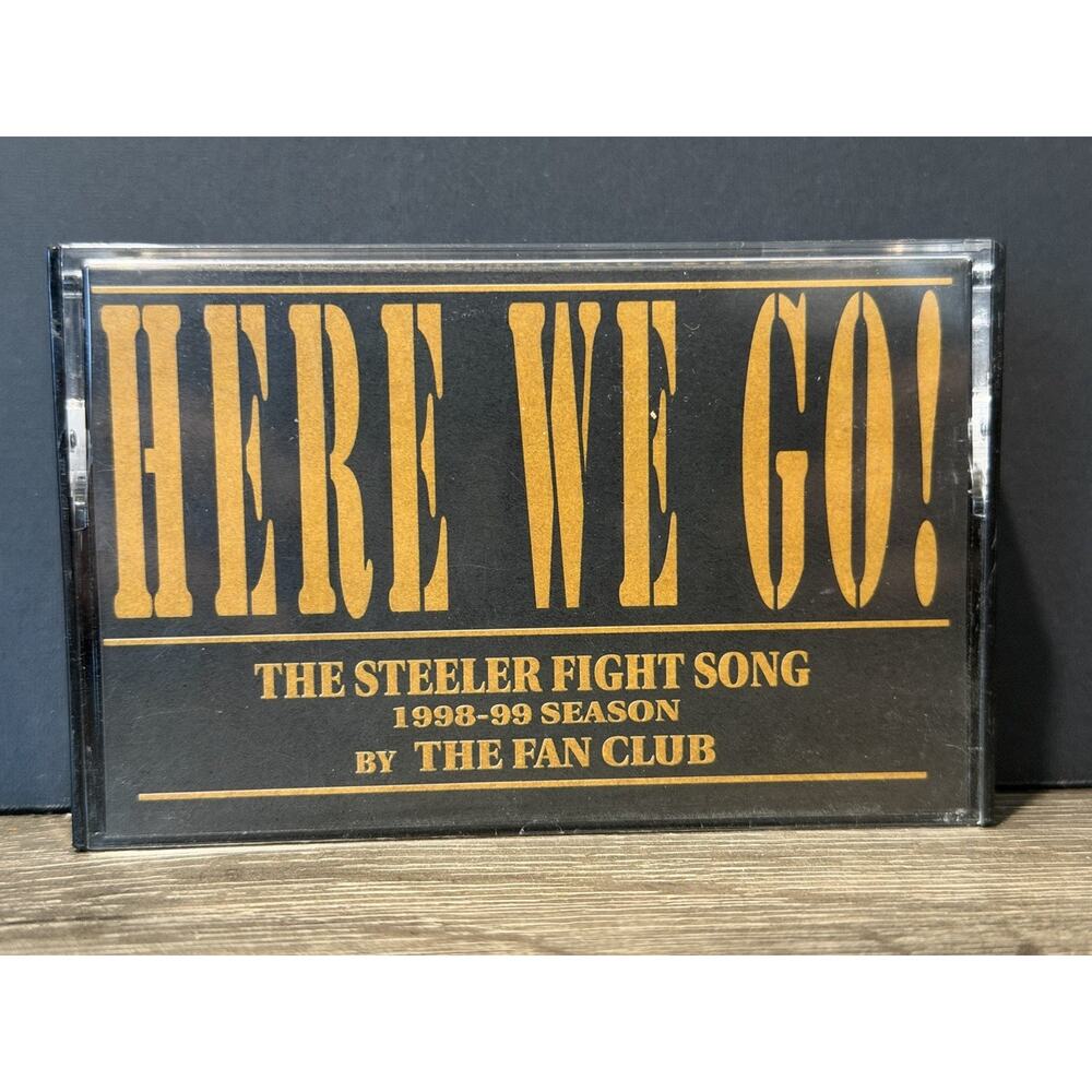 Vintage 1994 Here We Go Pittsburgh Steelers Fight Song by The Fan Club Cassette